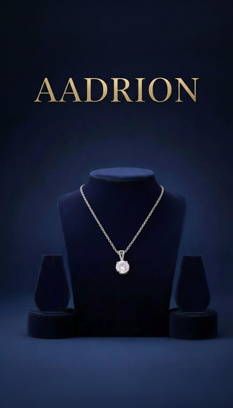 Classic Solitaire Pendant Necklace