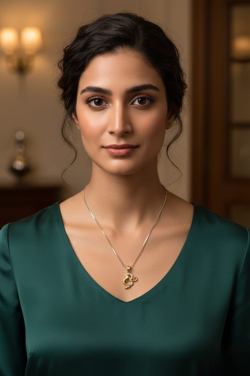 Elegant Gold Pendant Necklace