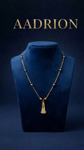 Gold-Plated Designer Mangalsutra with Stone Studded Pendant