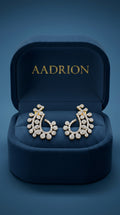 Royal Sparkle Crescent Earrings