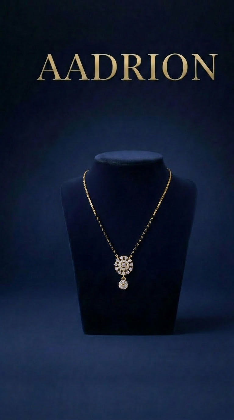Sunburst Diamond Mangalsutra