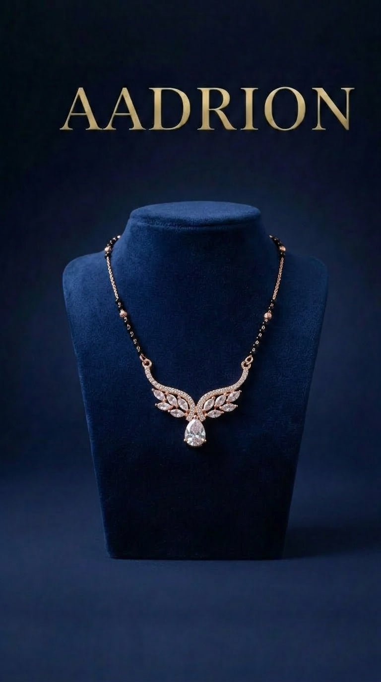 Rose Gold Mangalsutra Necklace