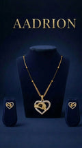 Romantic Holding Hands Heart Mangalsutra Set