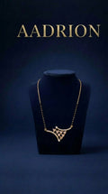 Gold Plated Mangalsutra with Crystal Stone Pendant