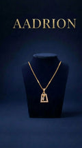 Gold Plated Geometric Pendant Necklace