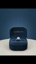 Classic Solitaire Halo Ring – Elegant Silver Finish