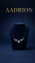 Silver-Tone Floral AD Mangalsutra