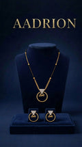 Stylish Love Pendant Mangalsutra Set